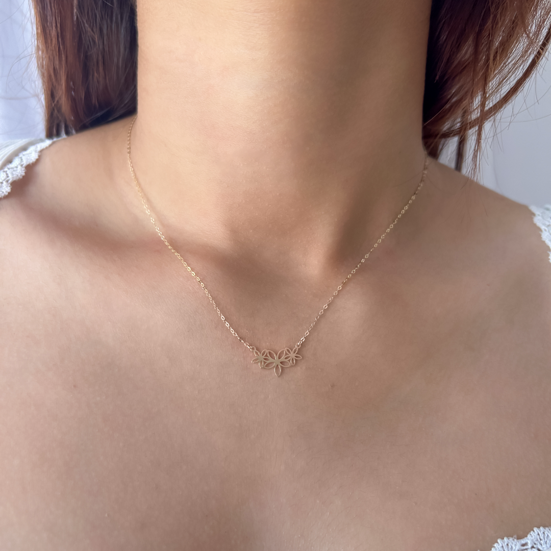 Tri Bloom Necklace