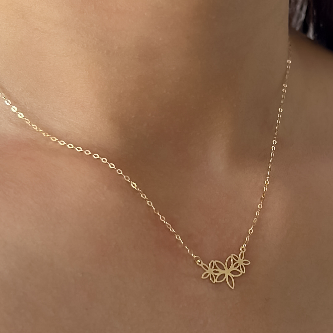 Tri Bloom Necklace
