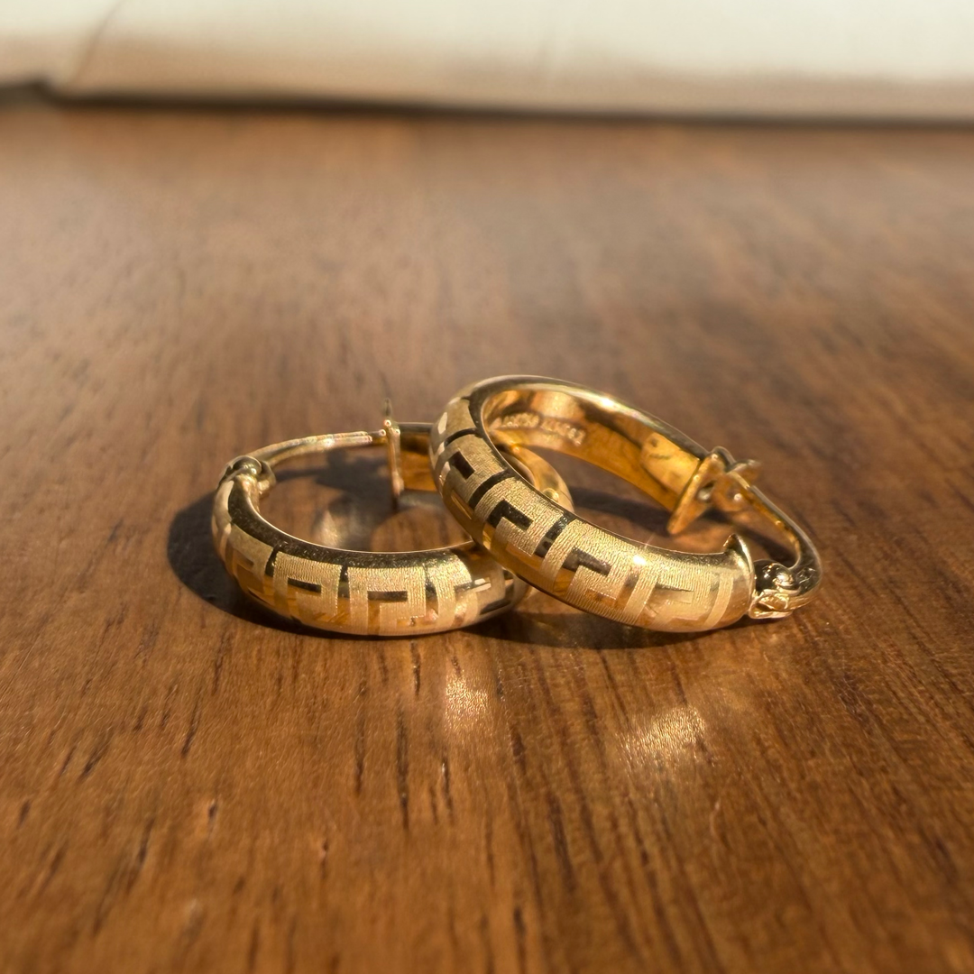 Mini Curvy Meander Hoops