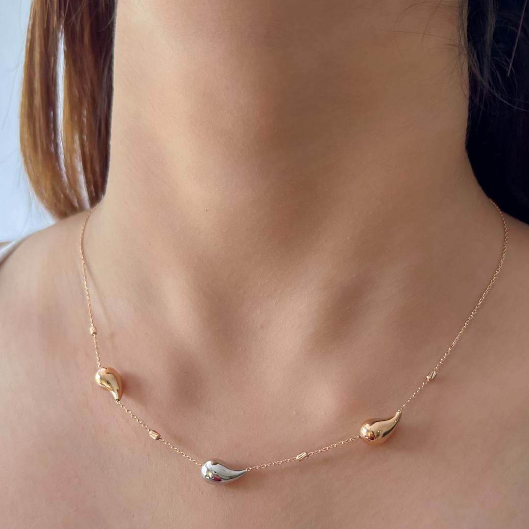 Multi Drop Bead Necklace