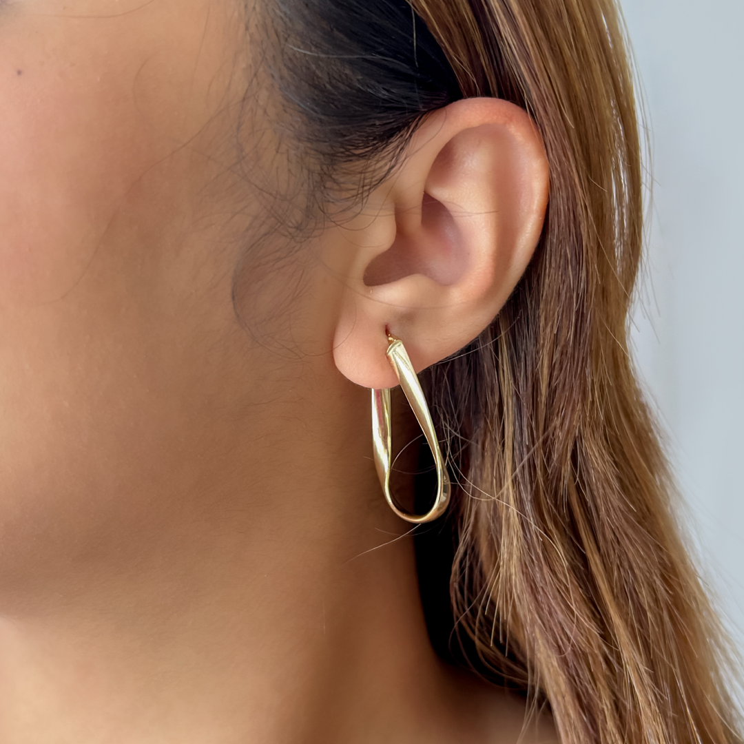 Twisty Drop Hoops