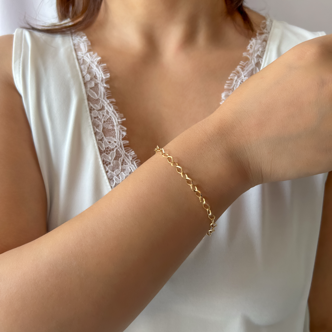 Rhombus Link Bracelet