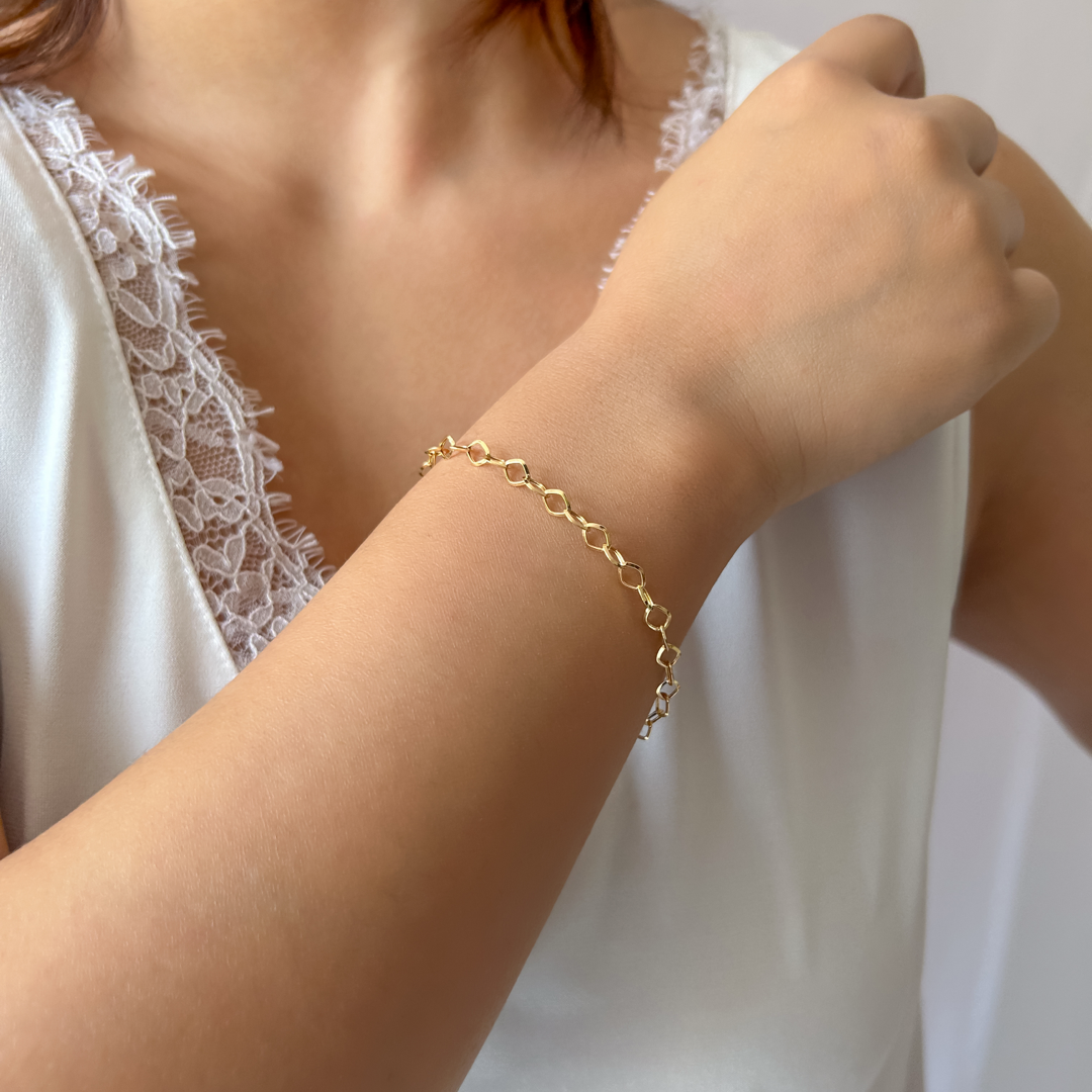 Rhombus Link Bracelet