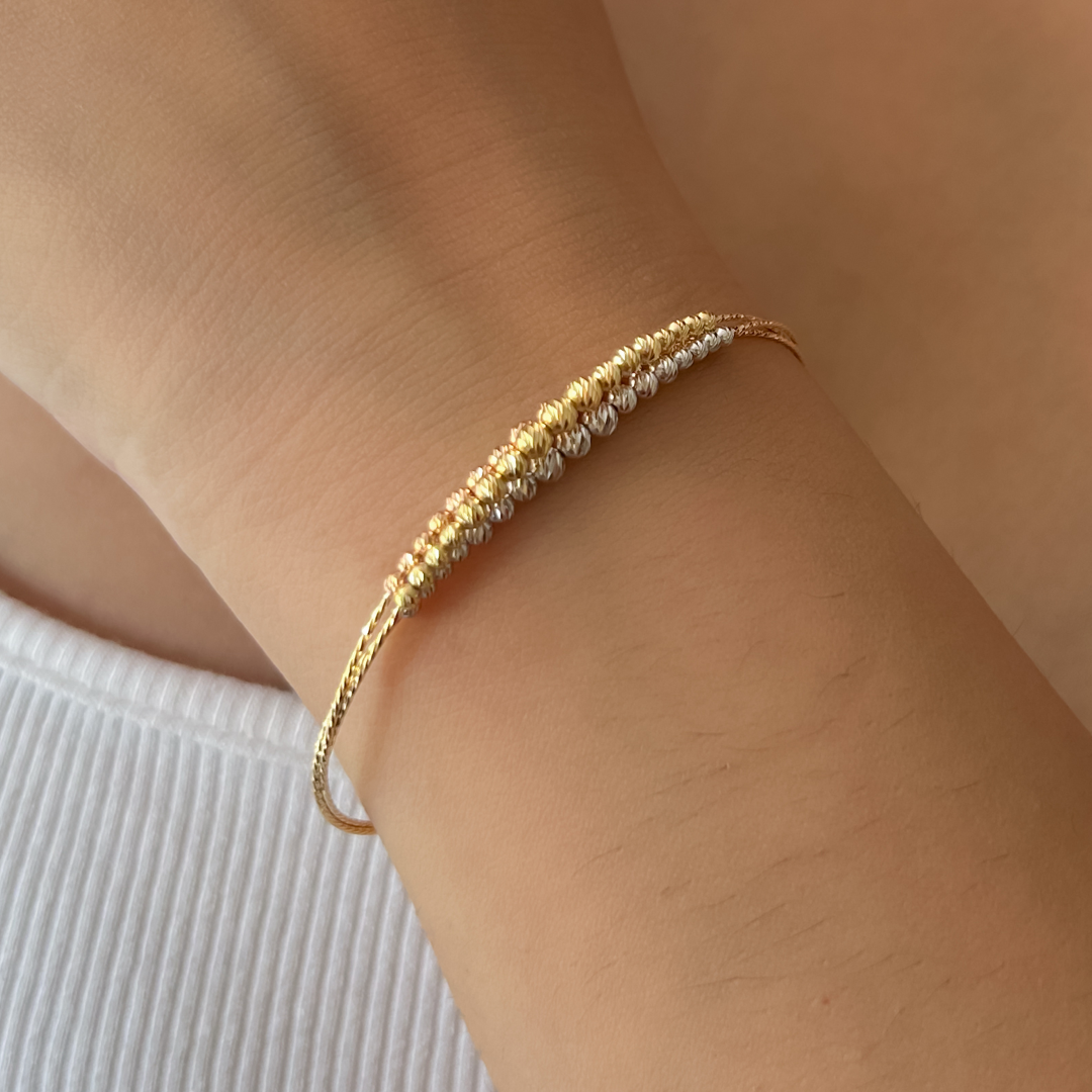 Beaded Sparkle Cuff Bracelet