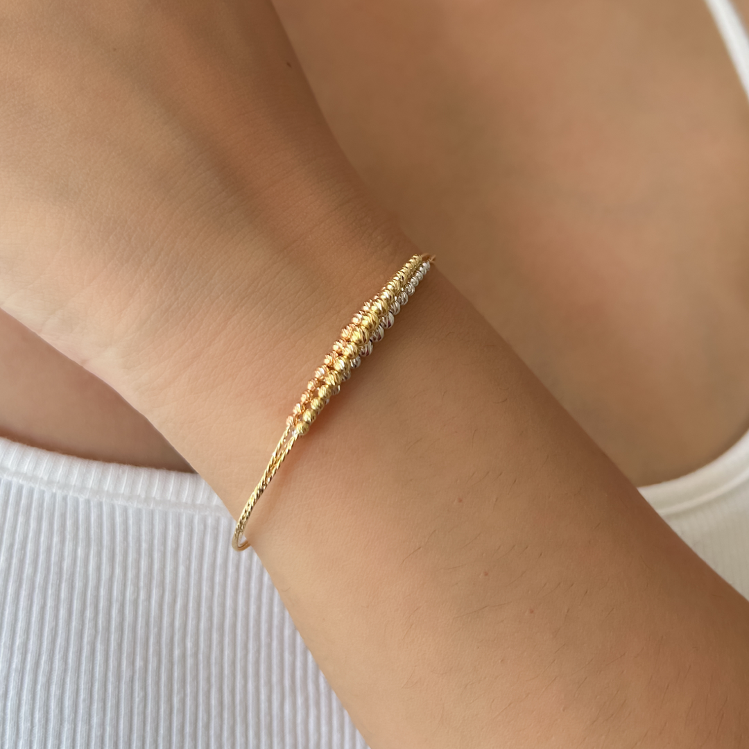 Beaded Sparkle Cuff Bracelet