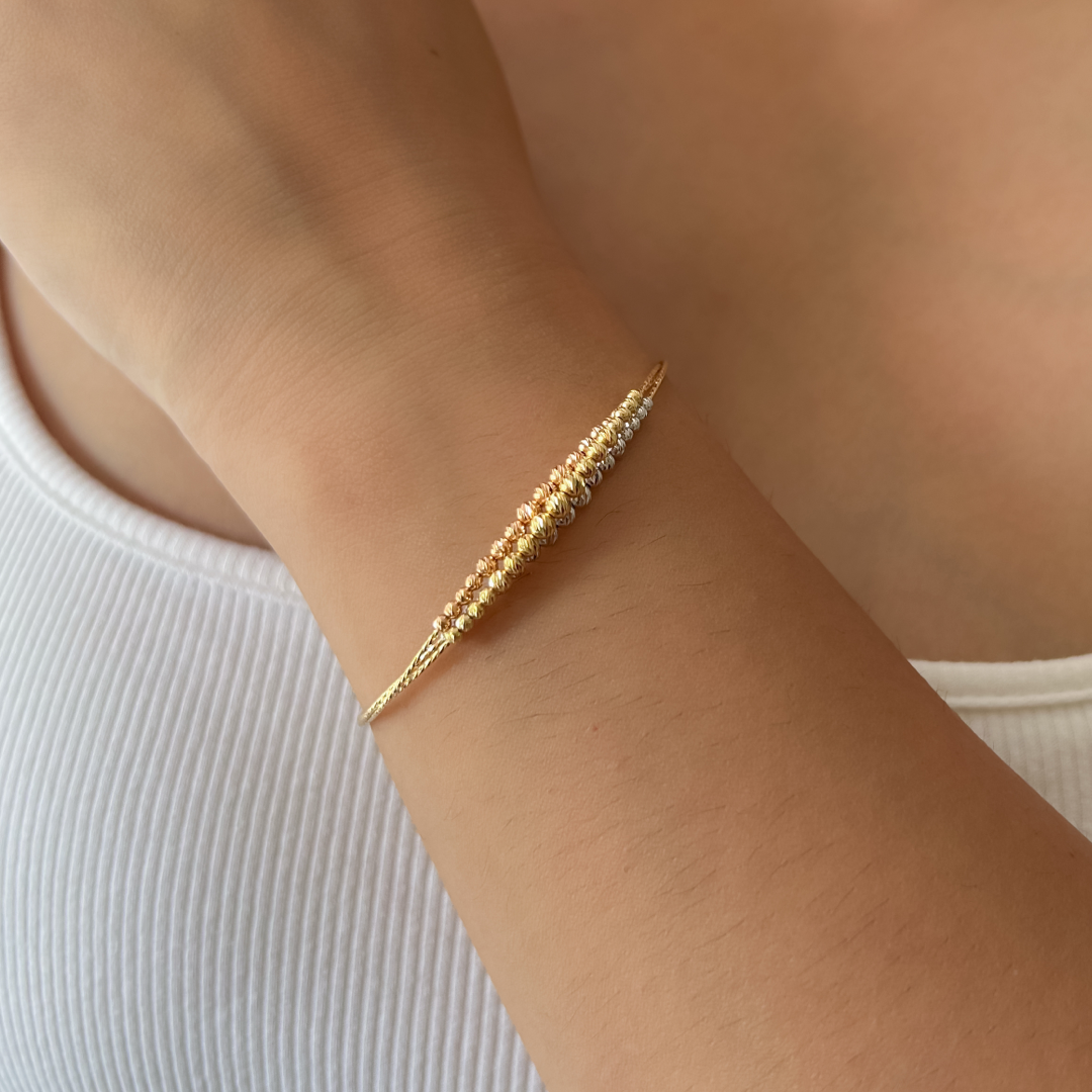 Beaded Sparkle Cuff Bracelet