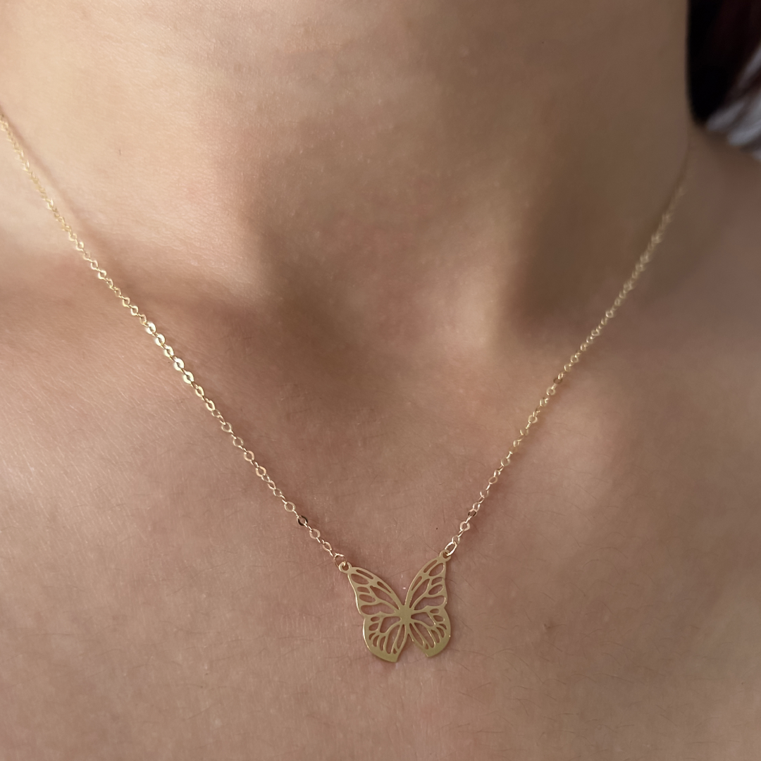 Golden Flutter Necklace