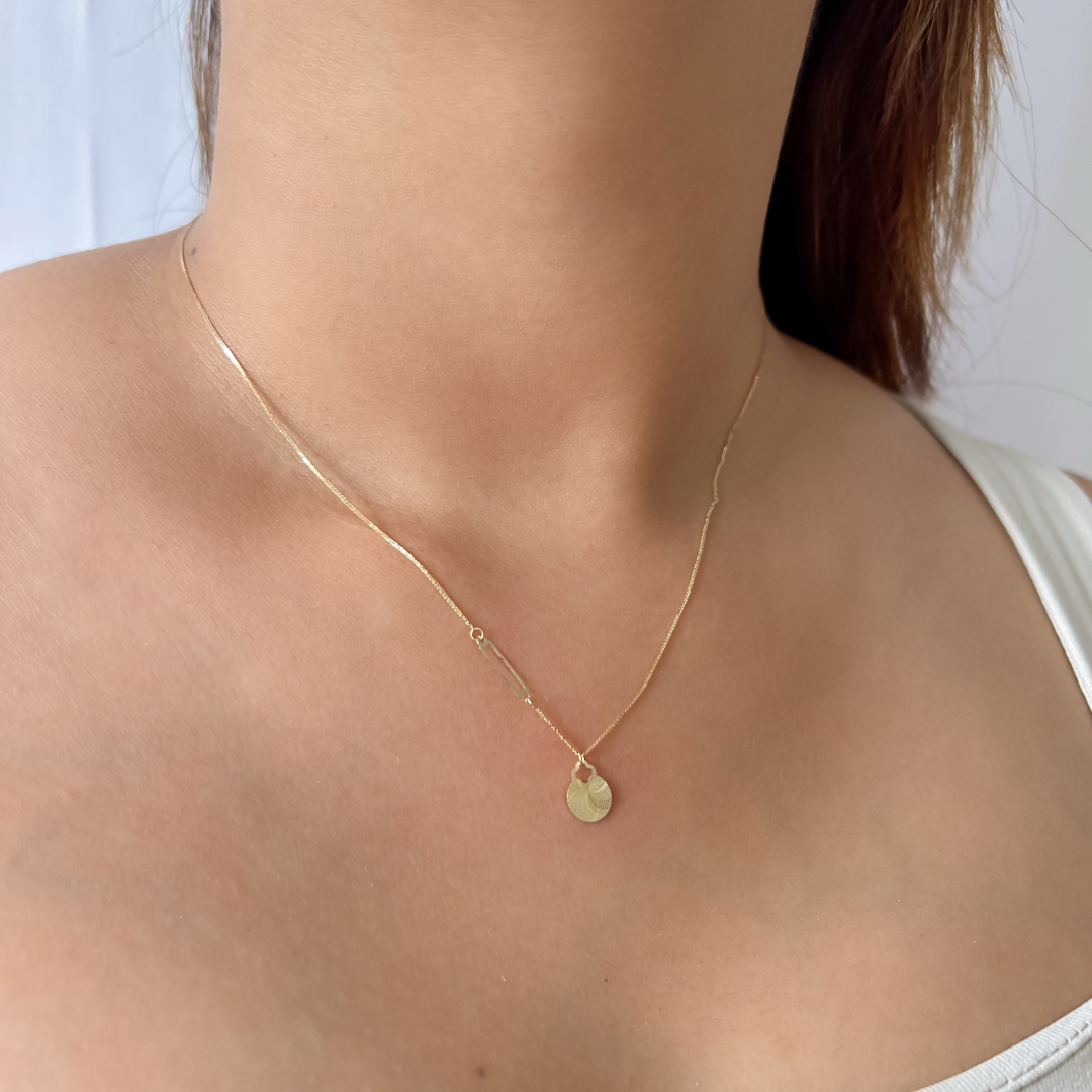 Radiant Circle Loop Necklace