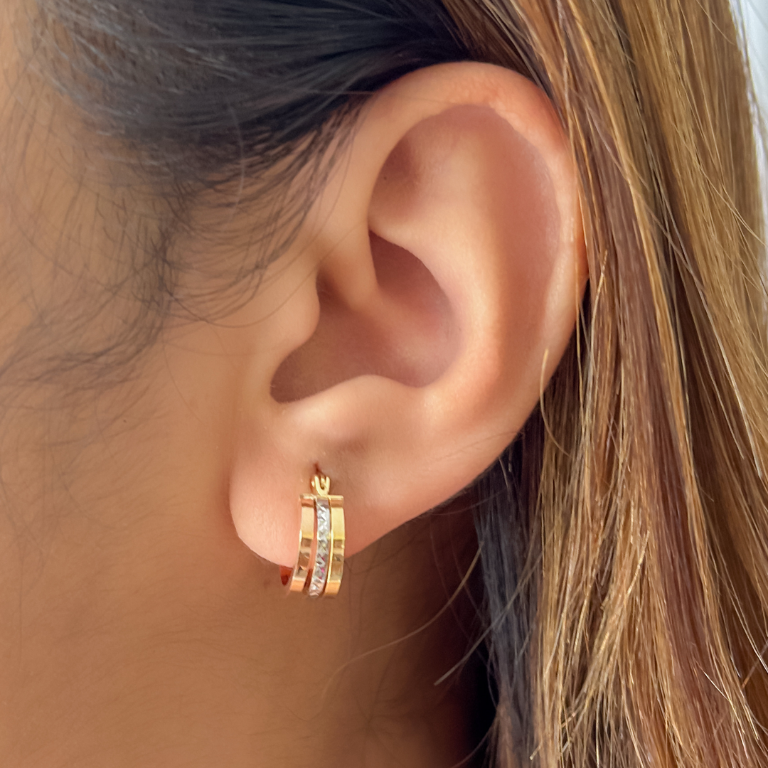 Tri Color Round Hoops