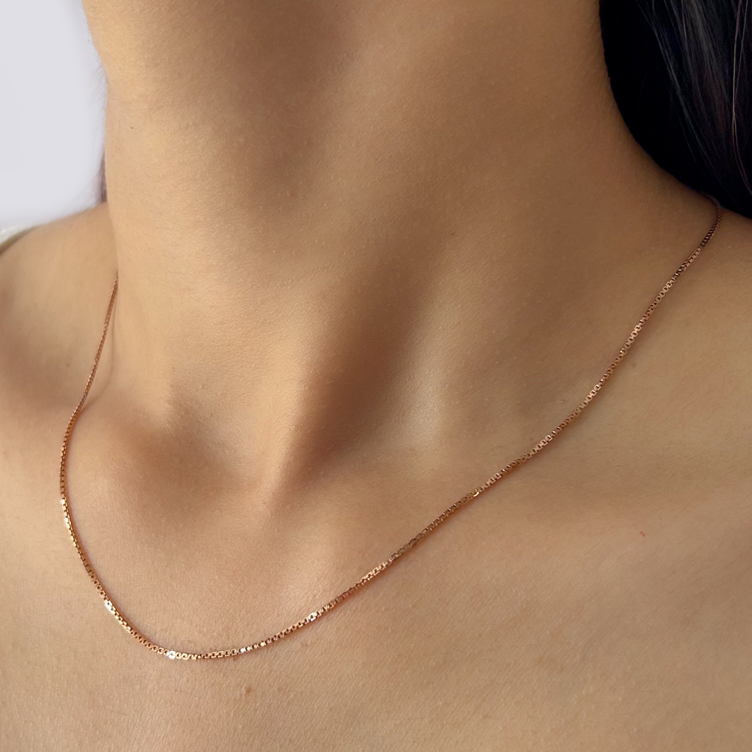 Thick Box Chain - 14K