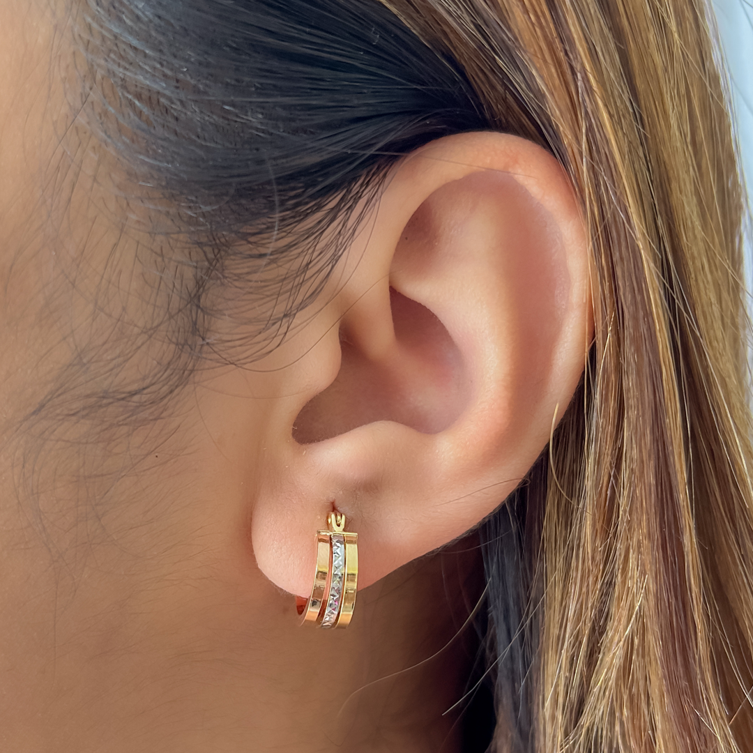 Tri Color Round Hoops