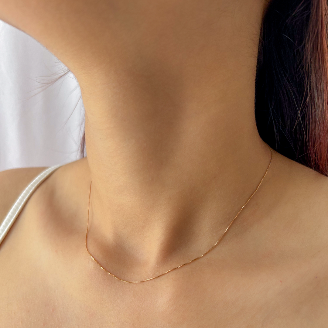 Minimalist Box Chain | Rose