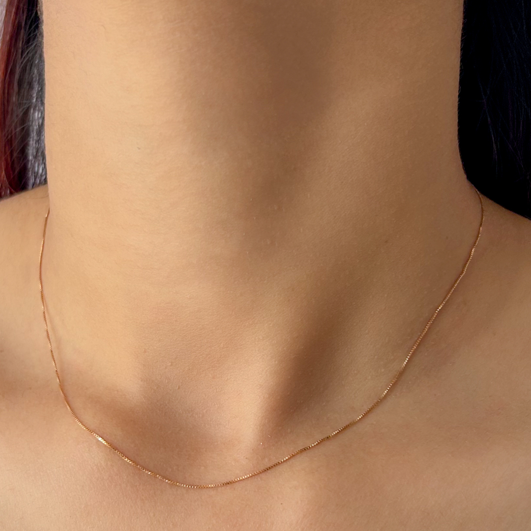 Minimalist Box Chain | Rose
