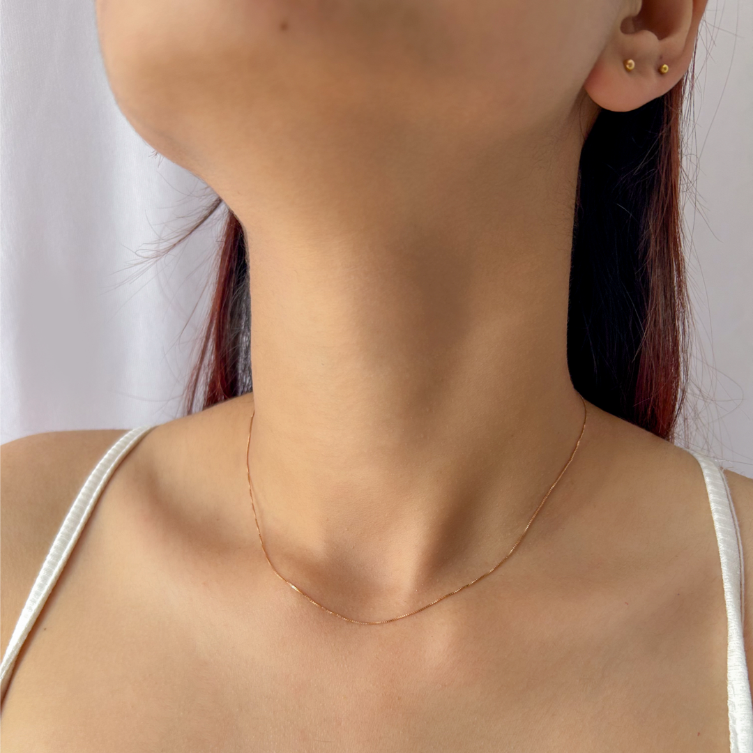 Minimalist Box Chain | Rose