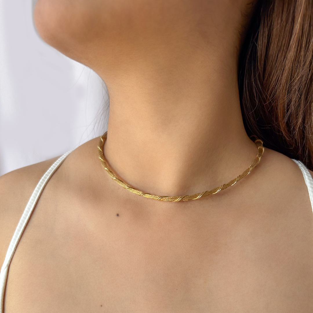 Twisty Mesh Necklace