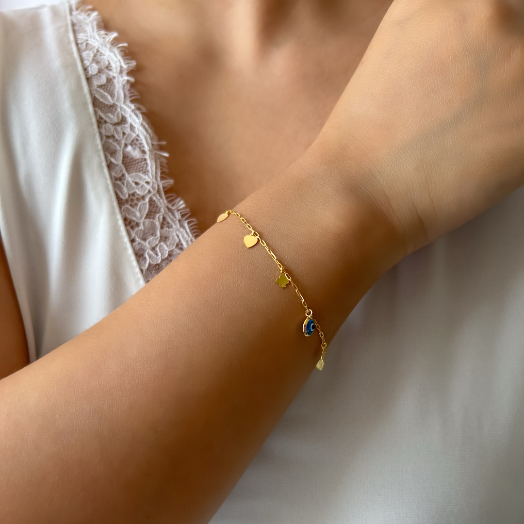 Evil Eye Symbolic Charm Bracelet