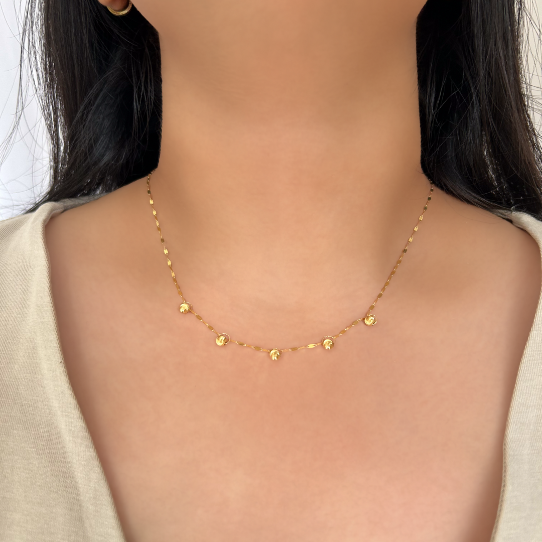 Shiny Bead Enigma Necklace