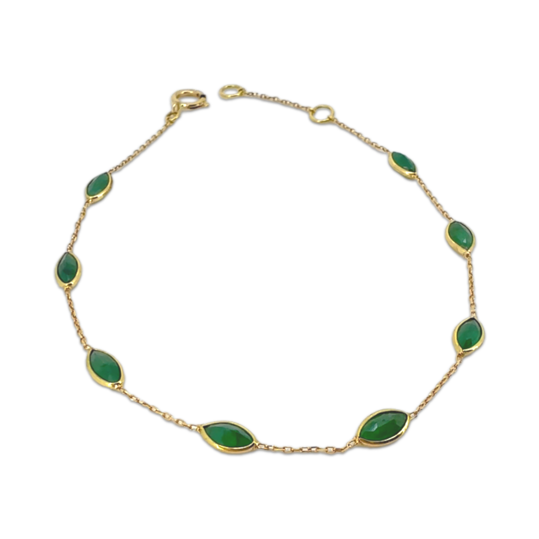 Emerald Marquise Bracelet