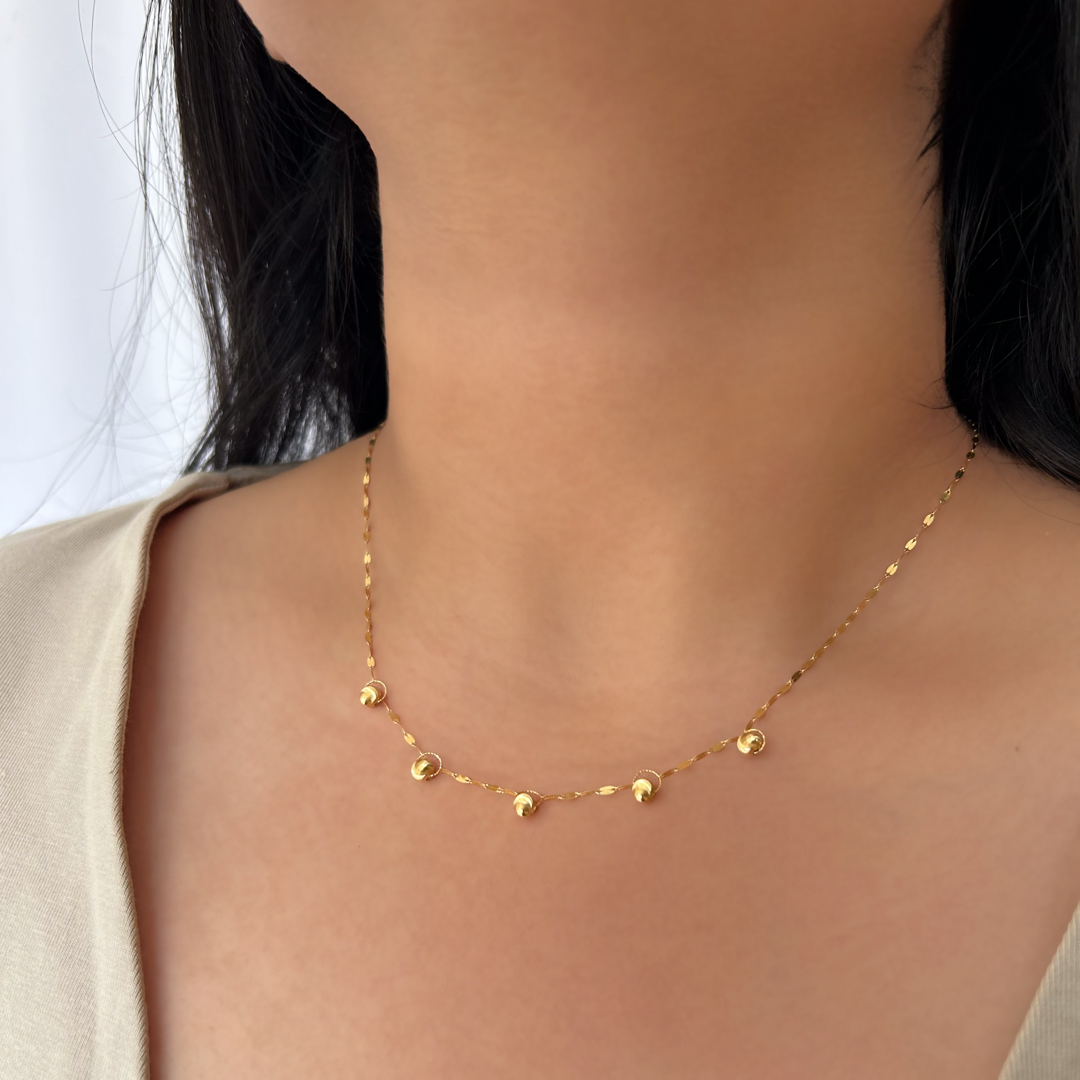 Shiny Bead Enigma Necklace