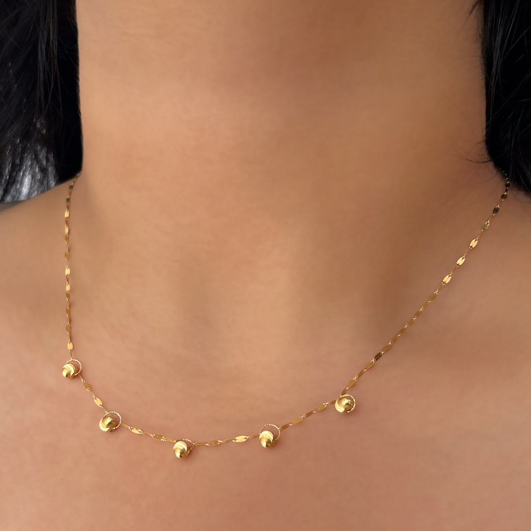 Shiny Bead Enigma Necklace