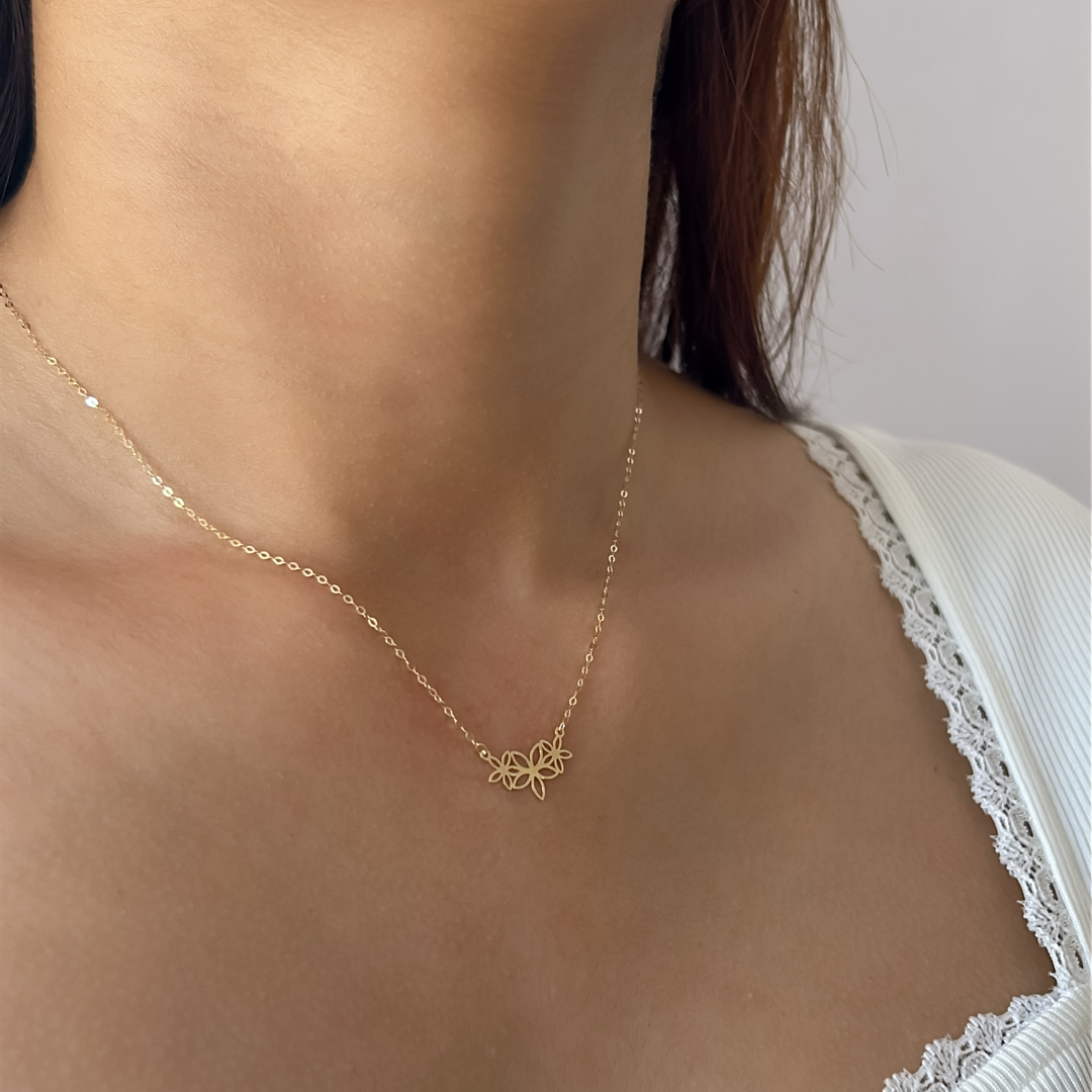 Tri Bloom Necklace
