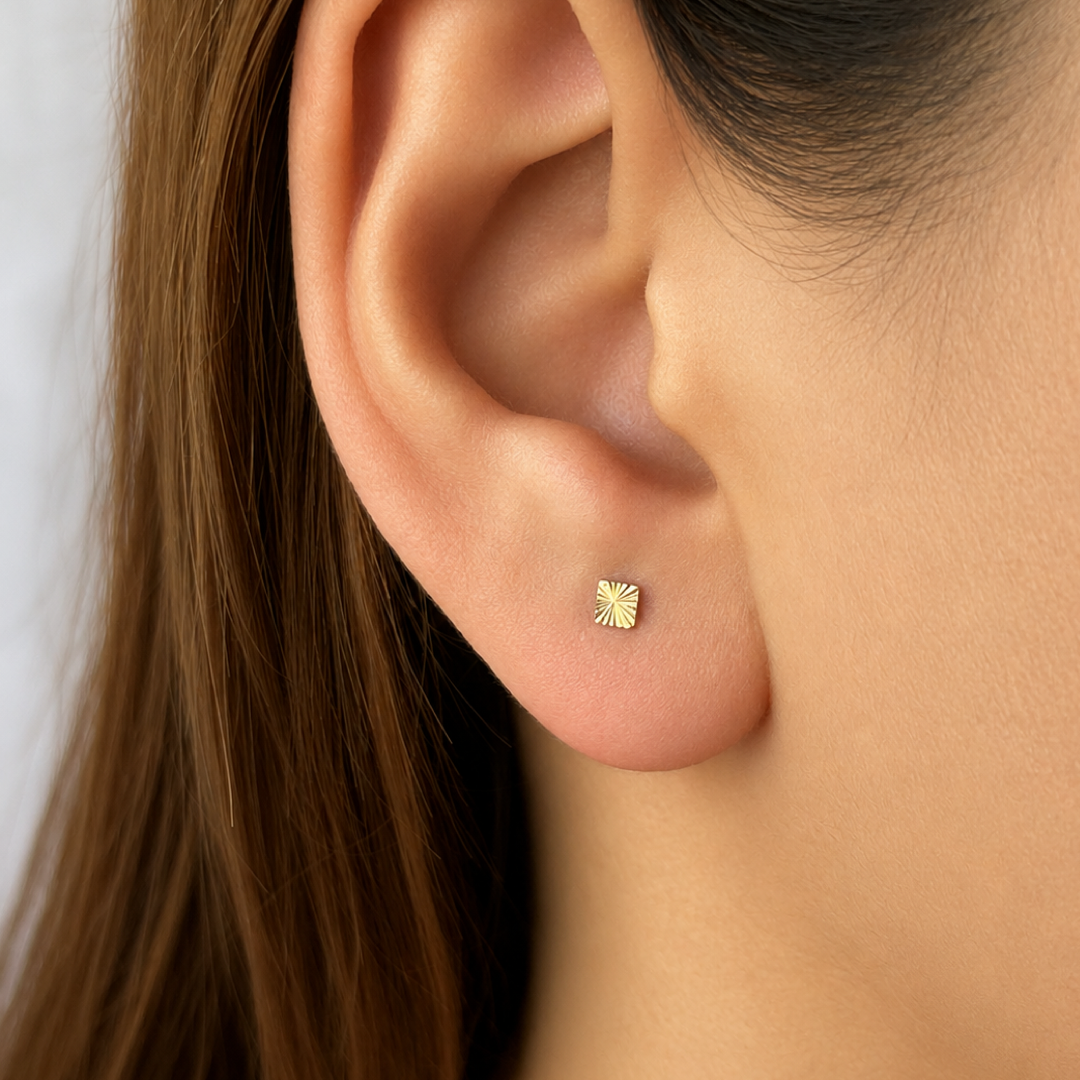 Sparkle Rhombus Studs