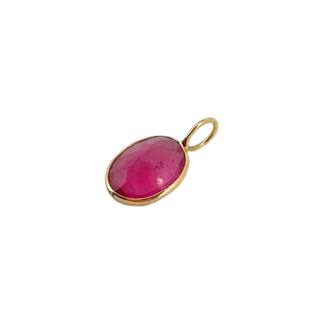 Ruby Light Oval Pendant