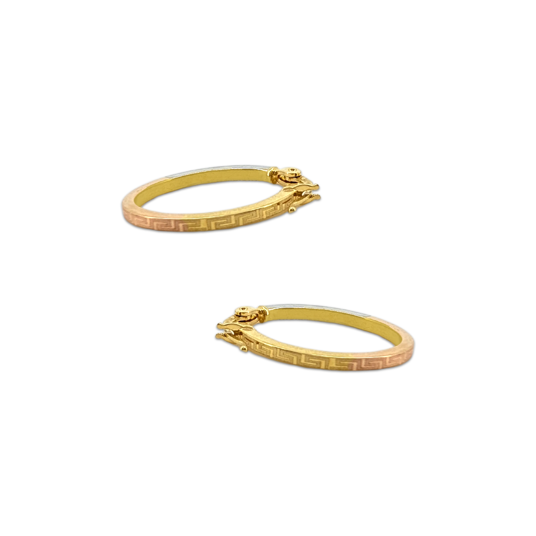 Multi Meander Oval Hoops