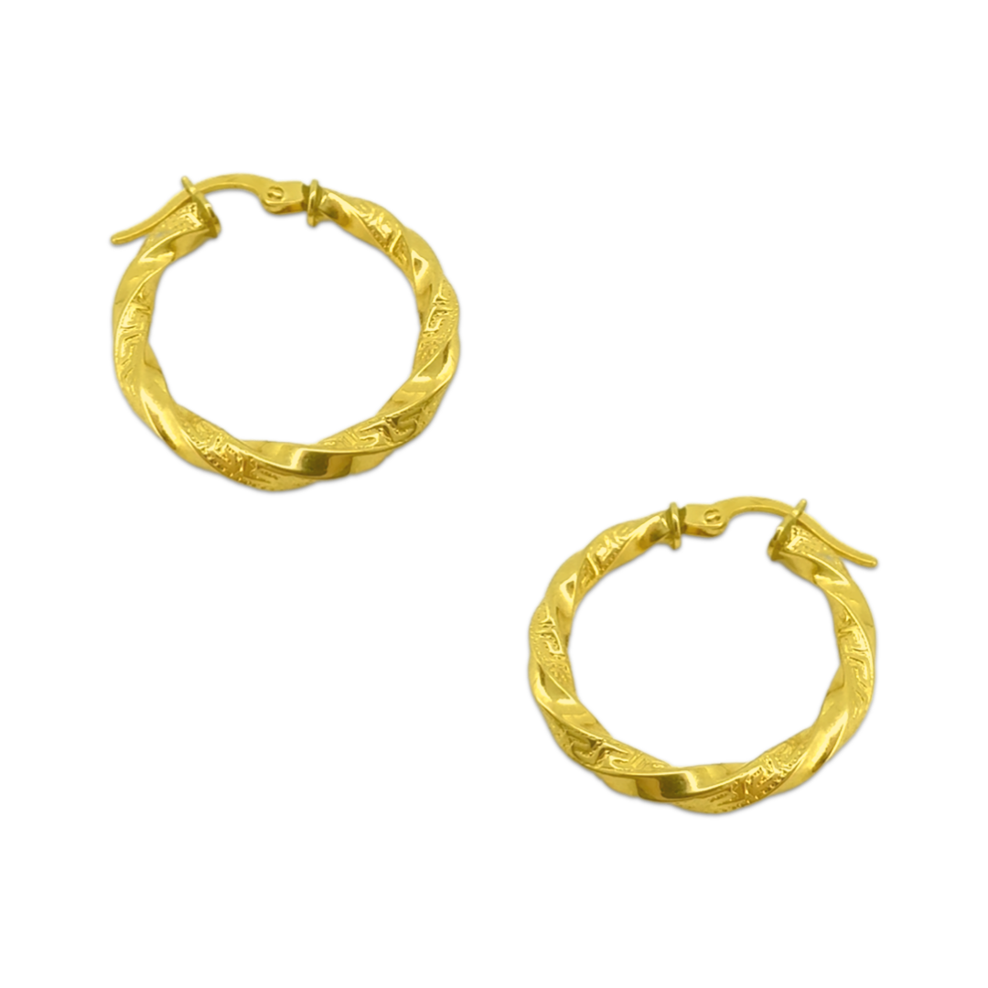 Meander Twister Pendant Set