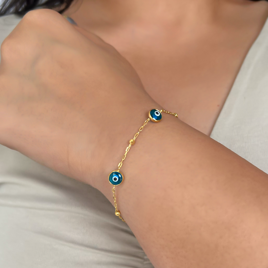 Evil Eye Bead Bracelet