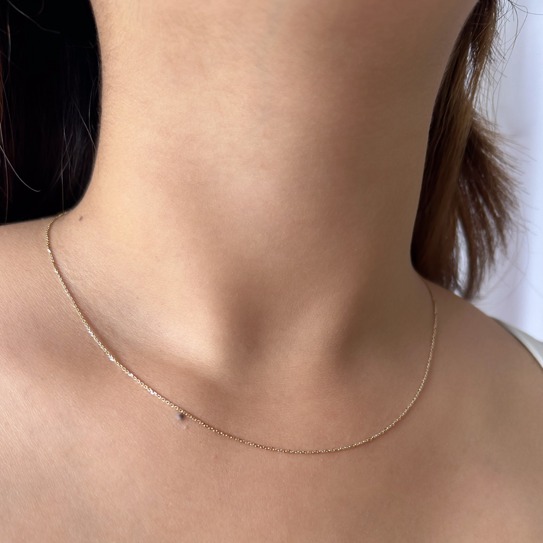 Sparkle Cable Chain - 14k