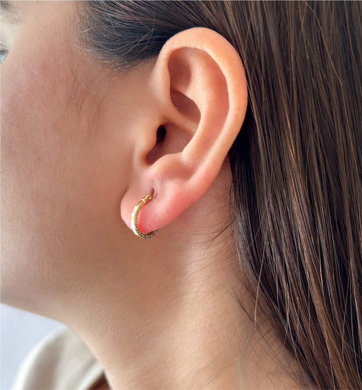 Mini Meander Round Hoops