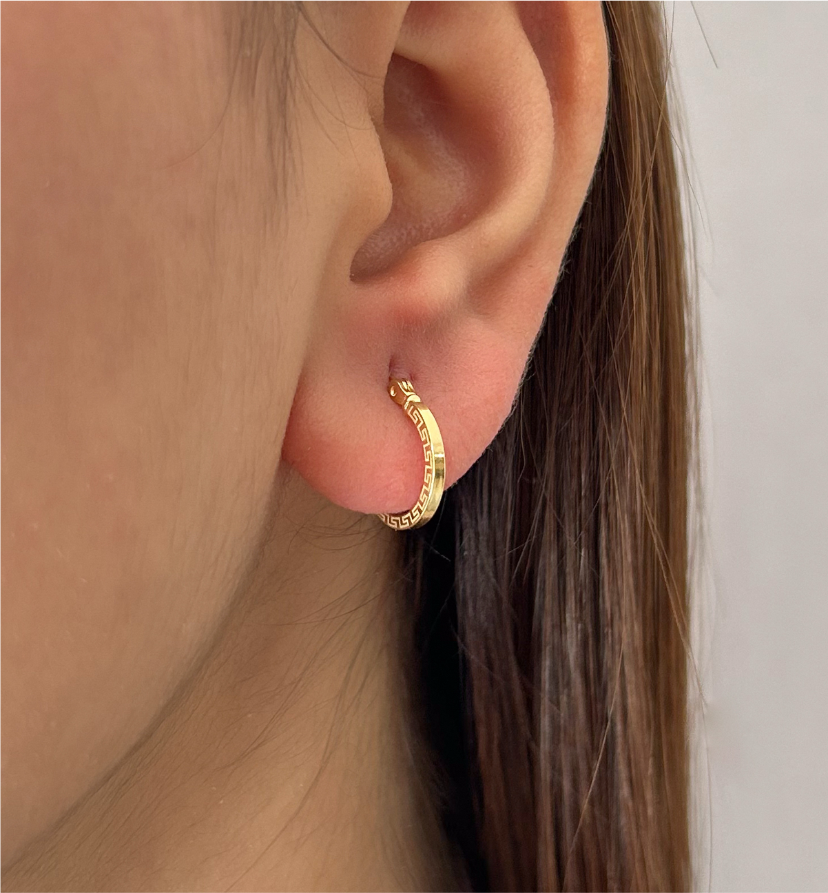 Mini Meander Round Hoops