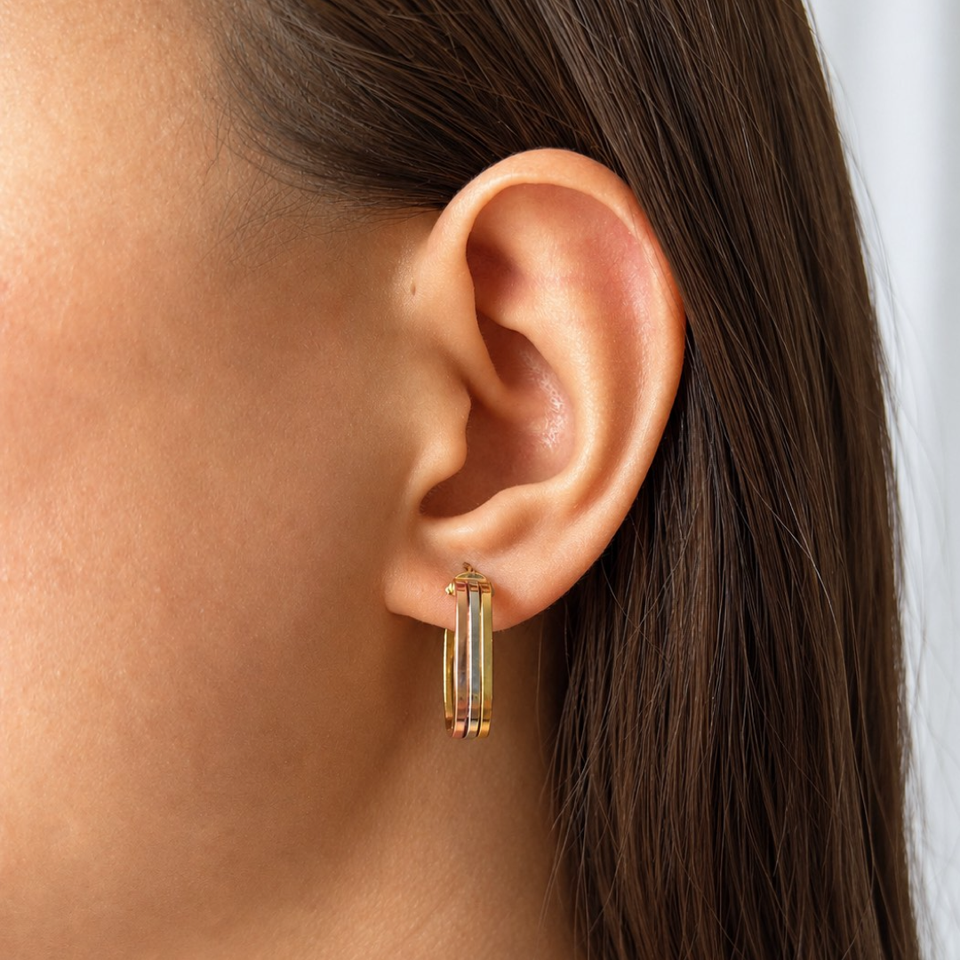 Triple Square Hoops