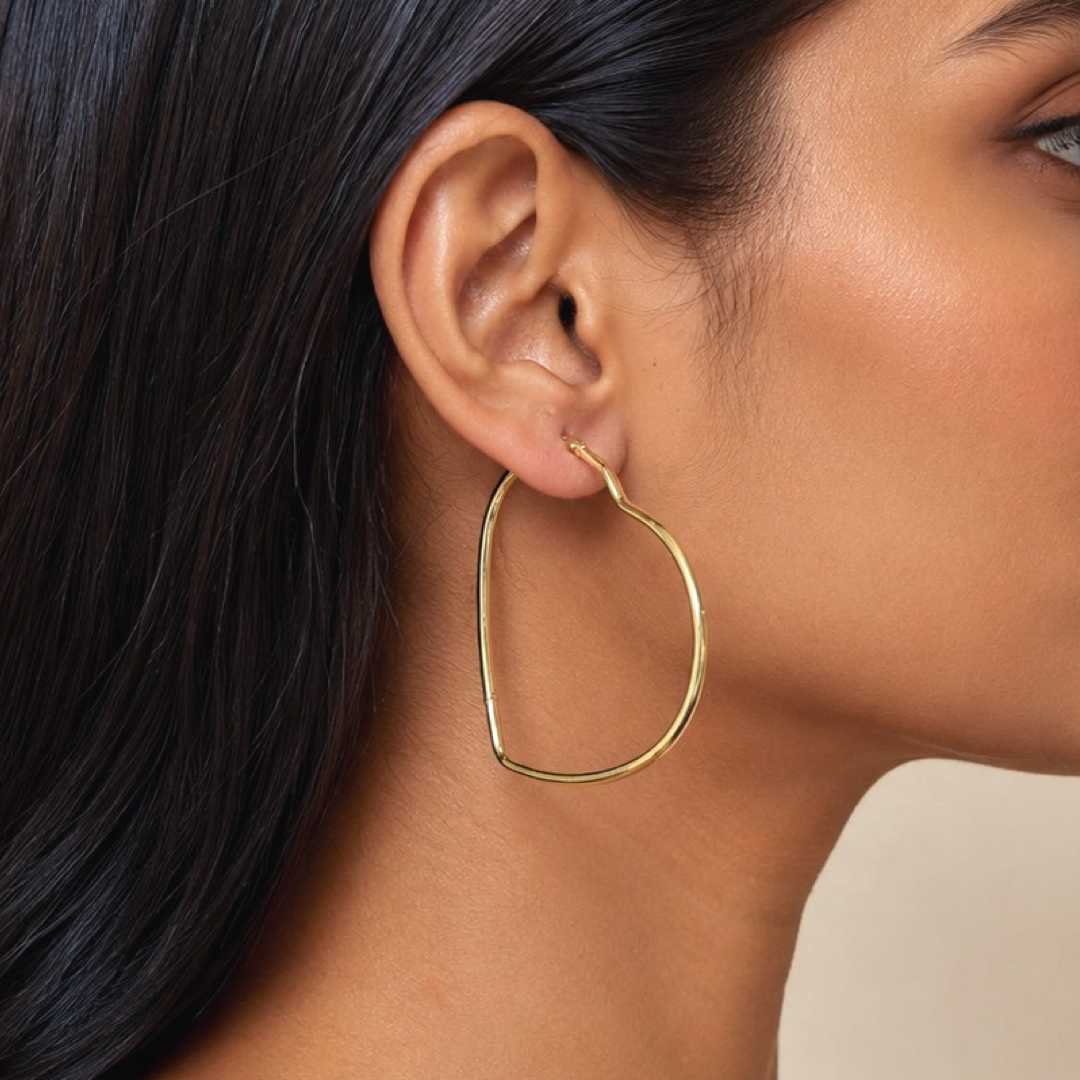 Maxi Heart Hoops