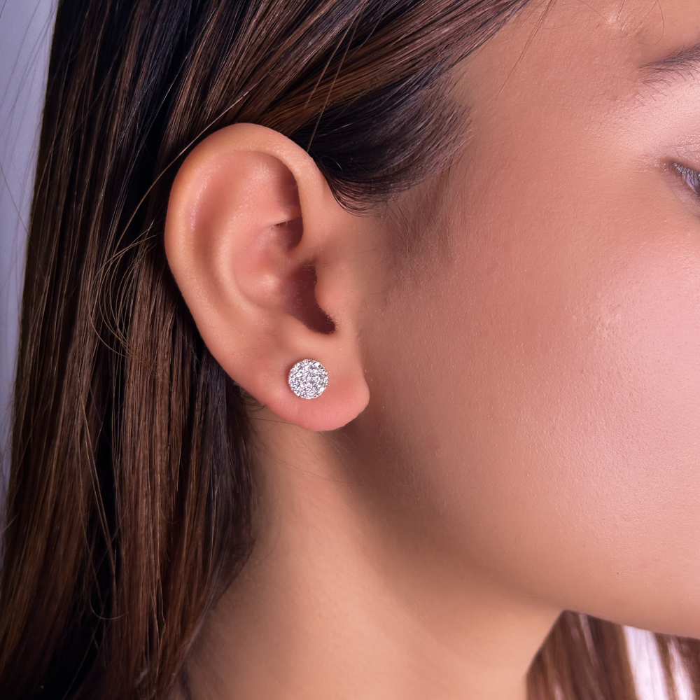 Studded Circle Studs