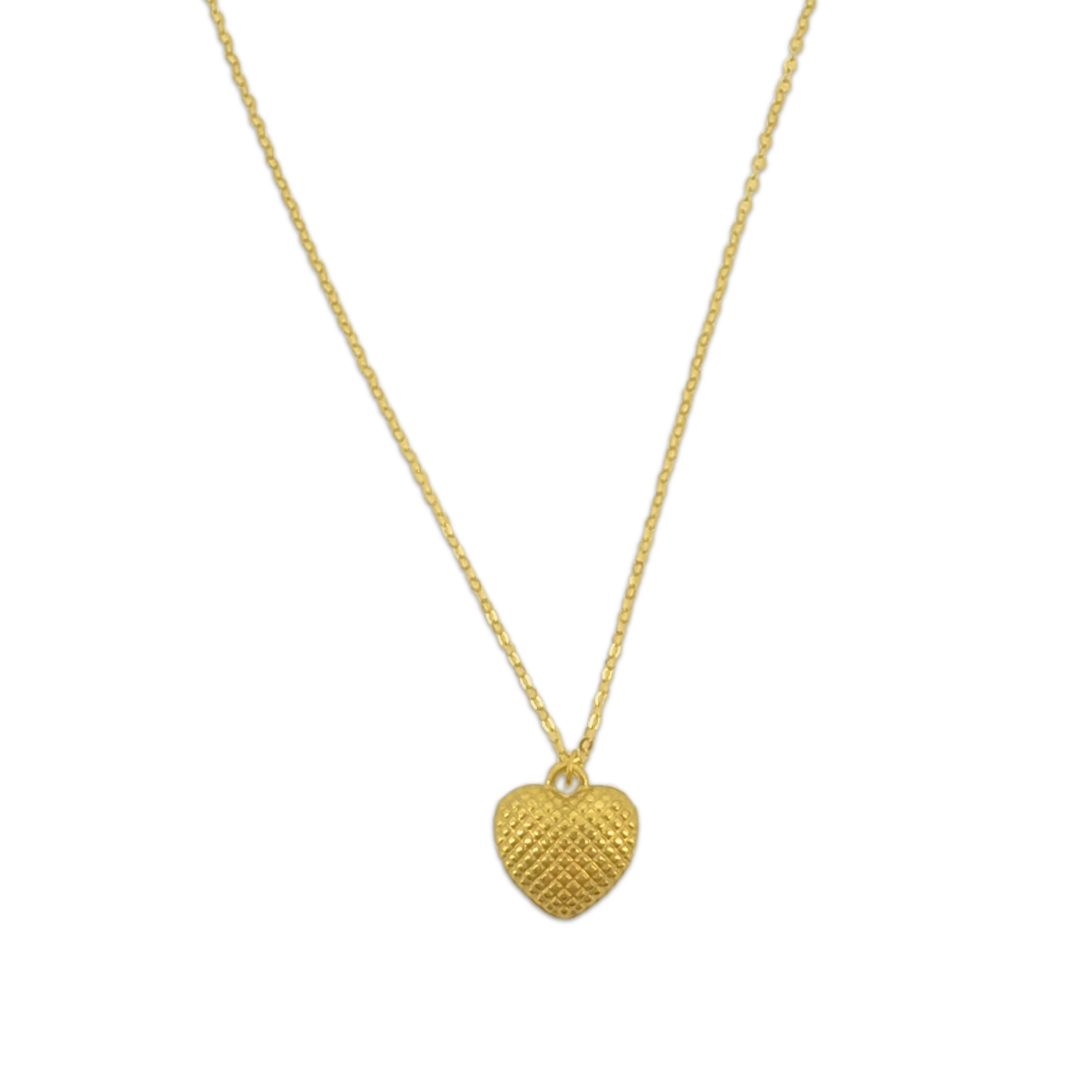 Textured Heart Necklace