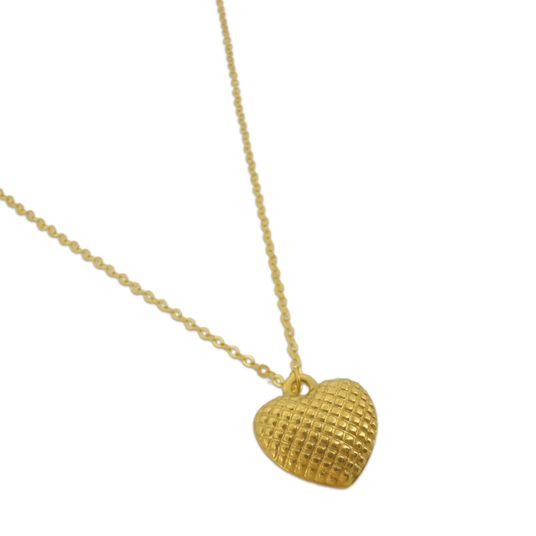 Textured Heart Necklace