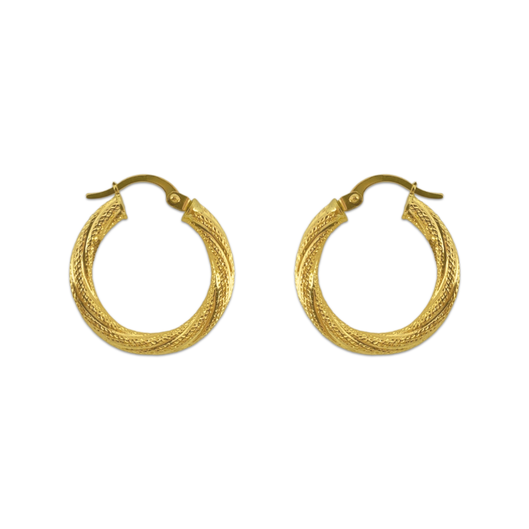 Textured Twister Hoops