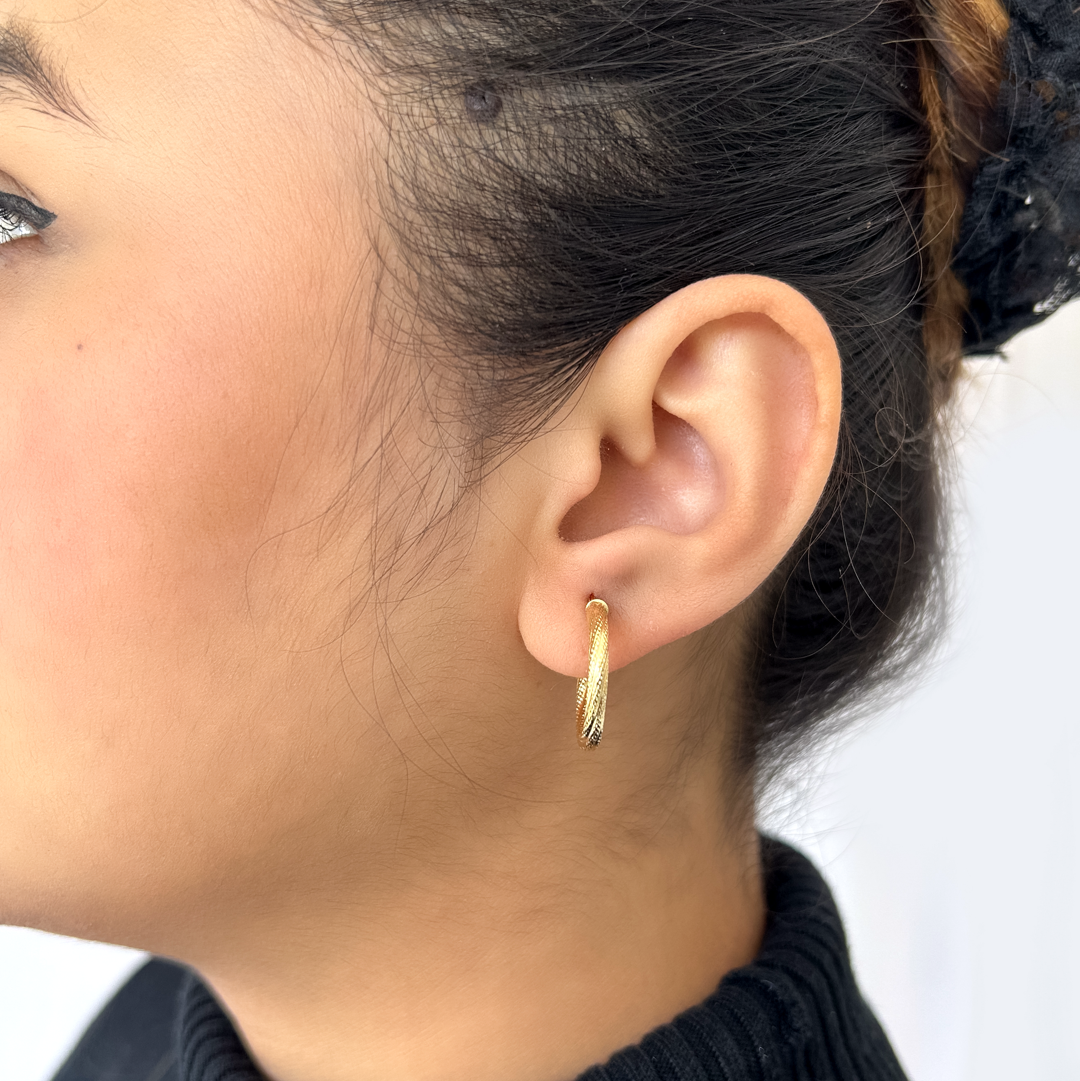 Textured Twister Hoops