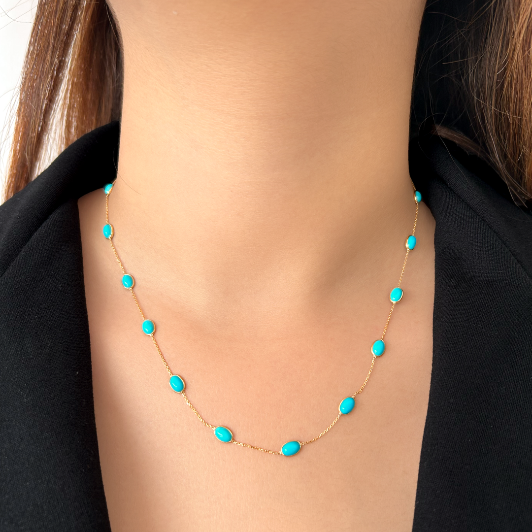 Turquoise Oval Necklace