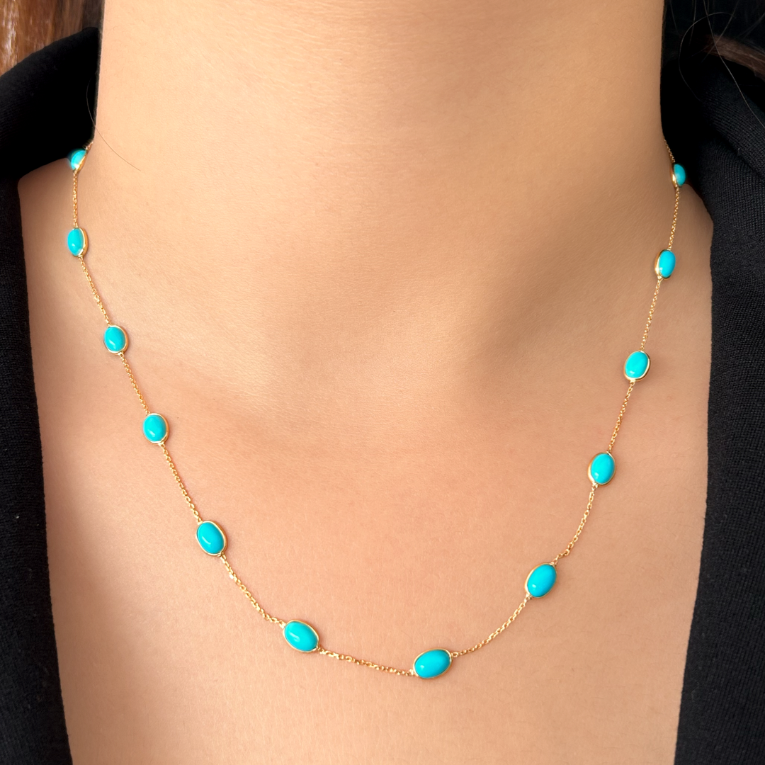 Turquoise Oval Necklace