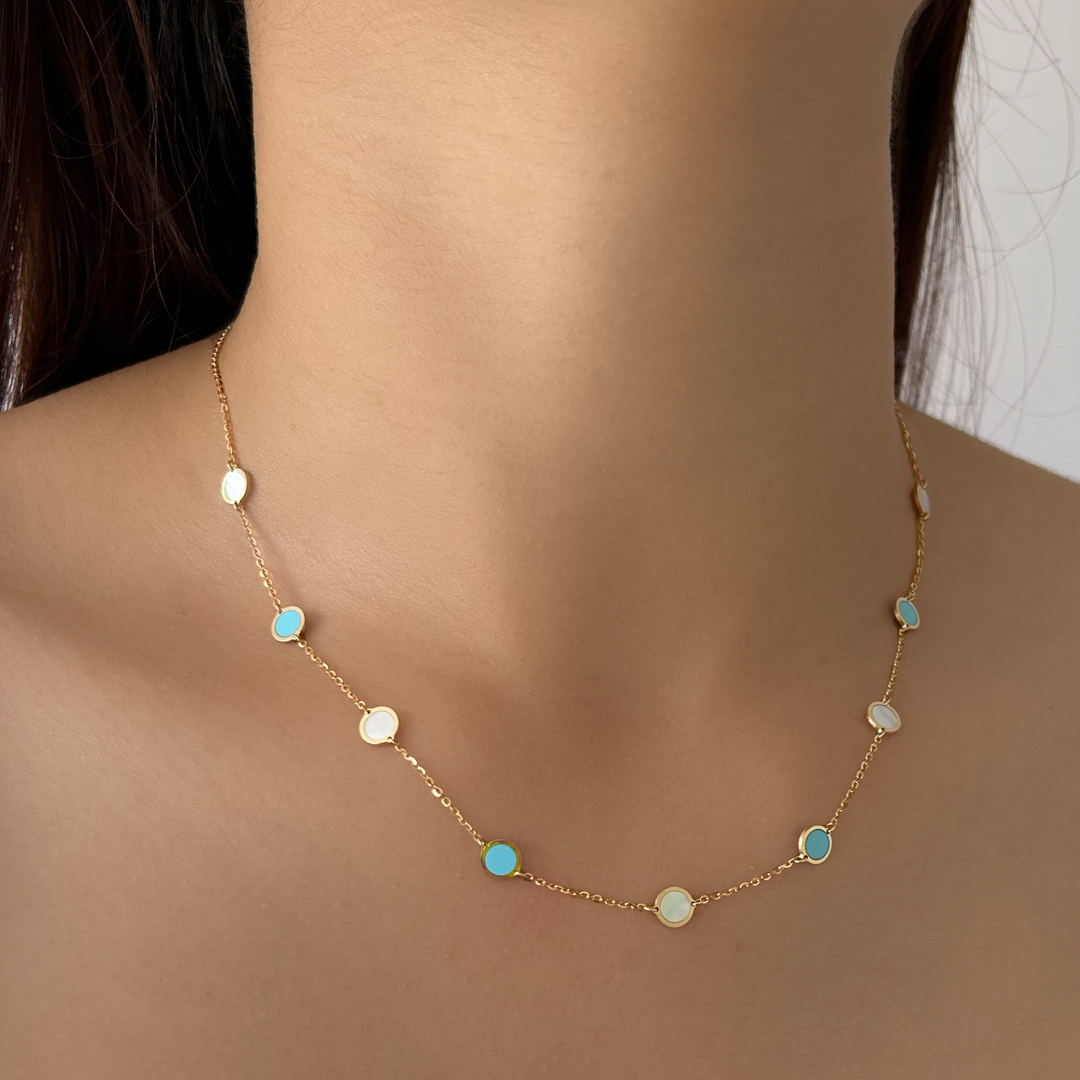 Turquoise Pearly Necklace