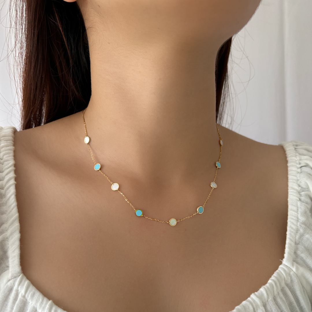 Turquoise Pearly Necklace