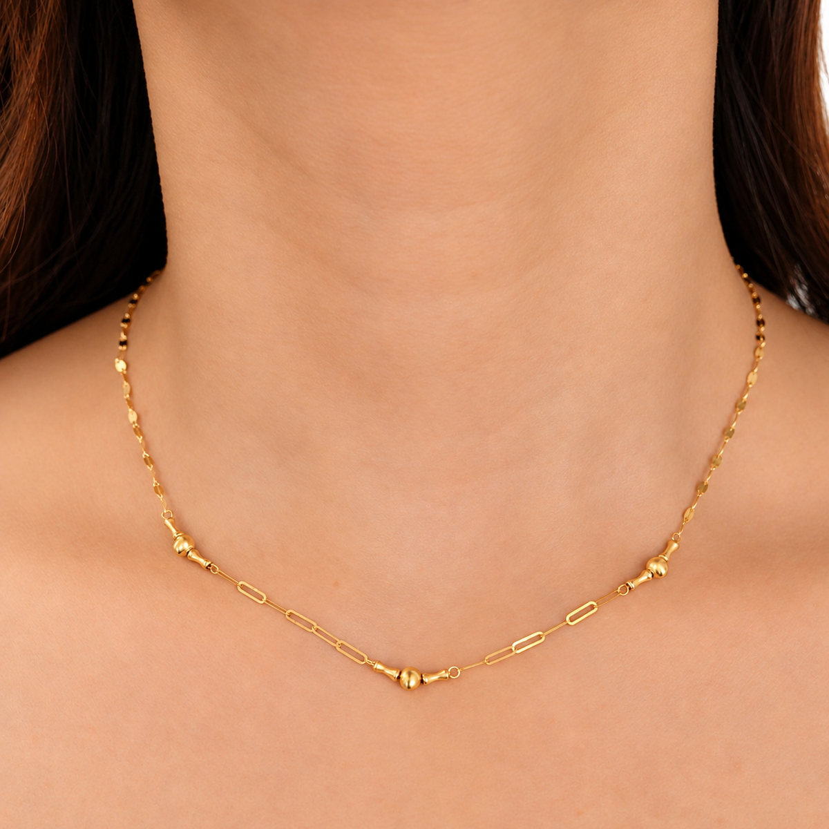 Beaded Link Enigma Necklace