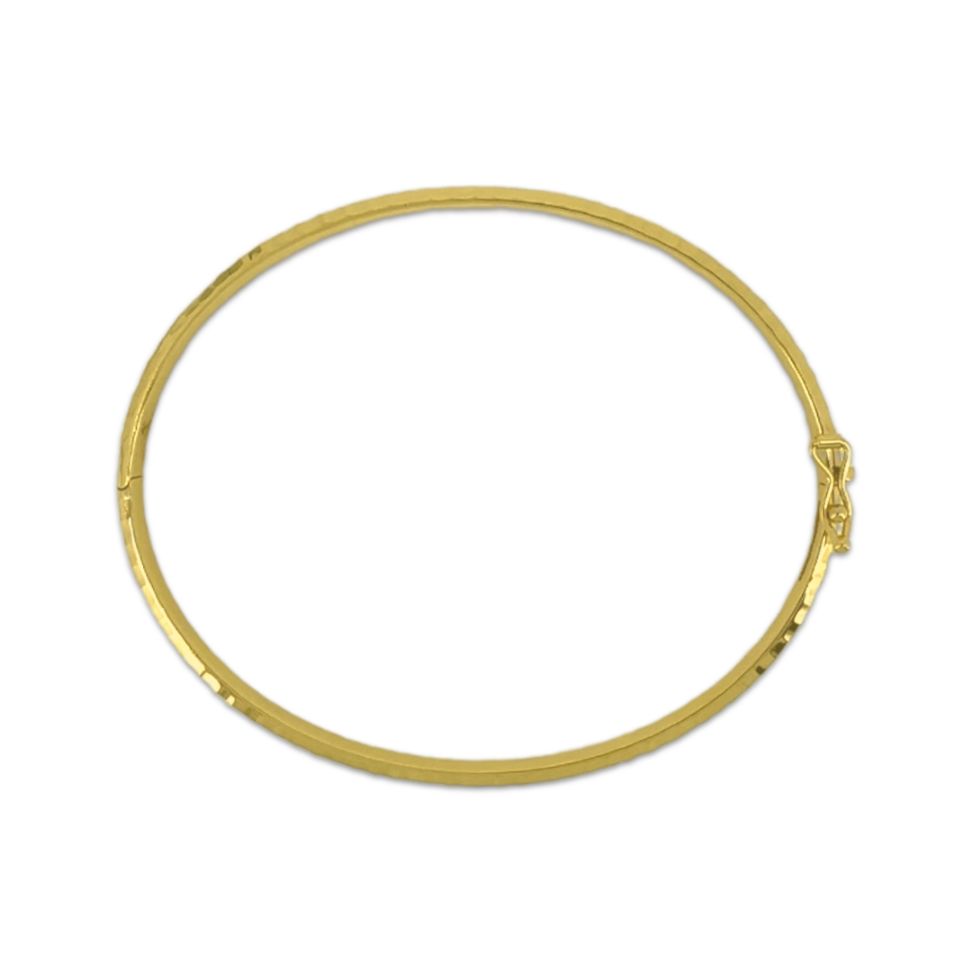 Block Bangle Bracelet | Yellow