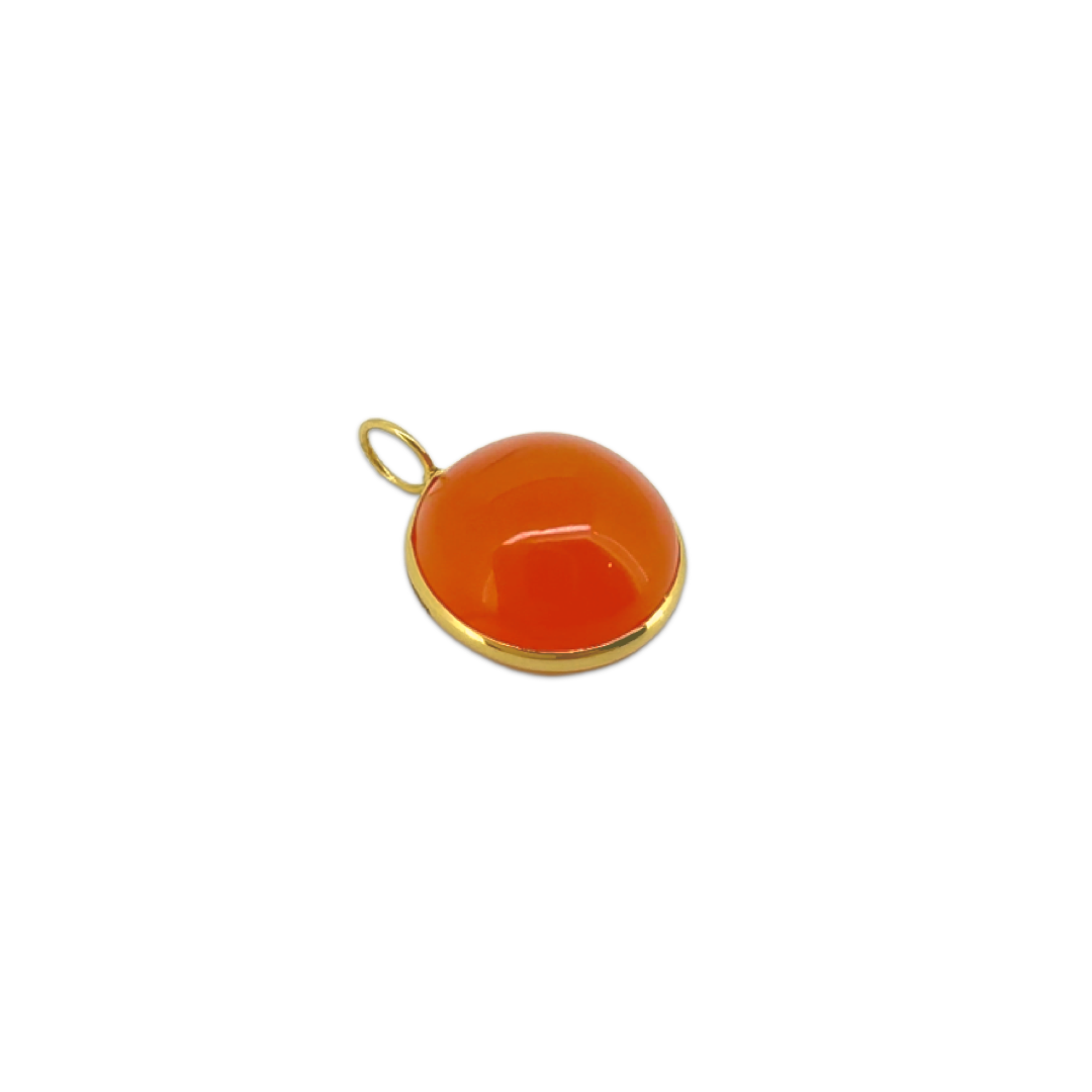 Mini Carnelian Round Pendant