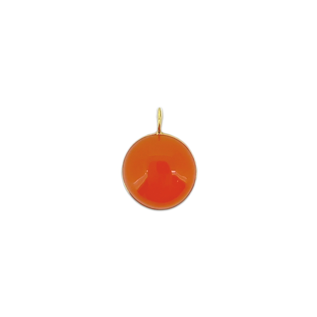 Mini Carnelian Round Pendant