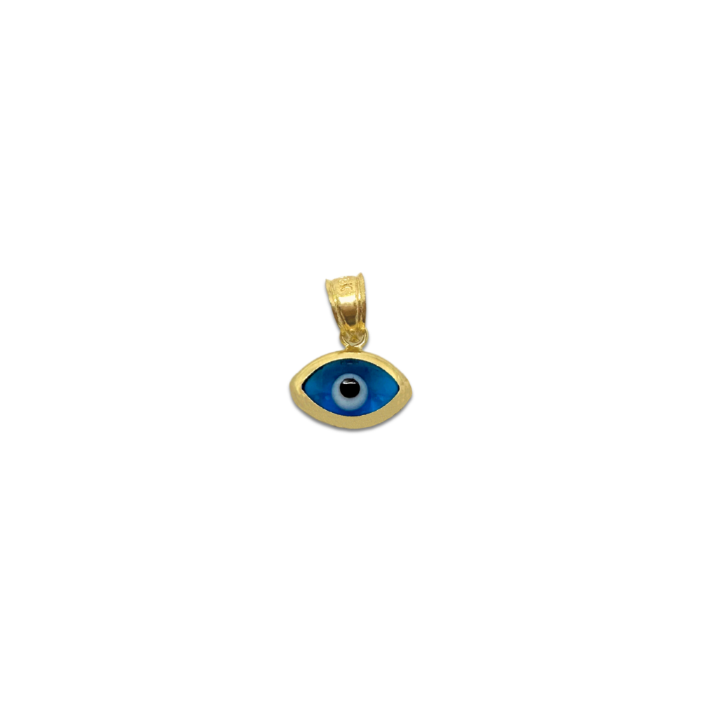 Classic Evil Eye Pendant (Aqua)