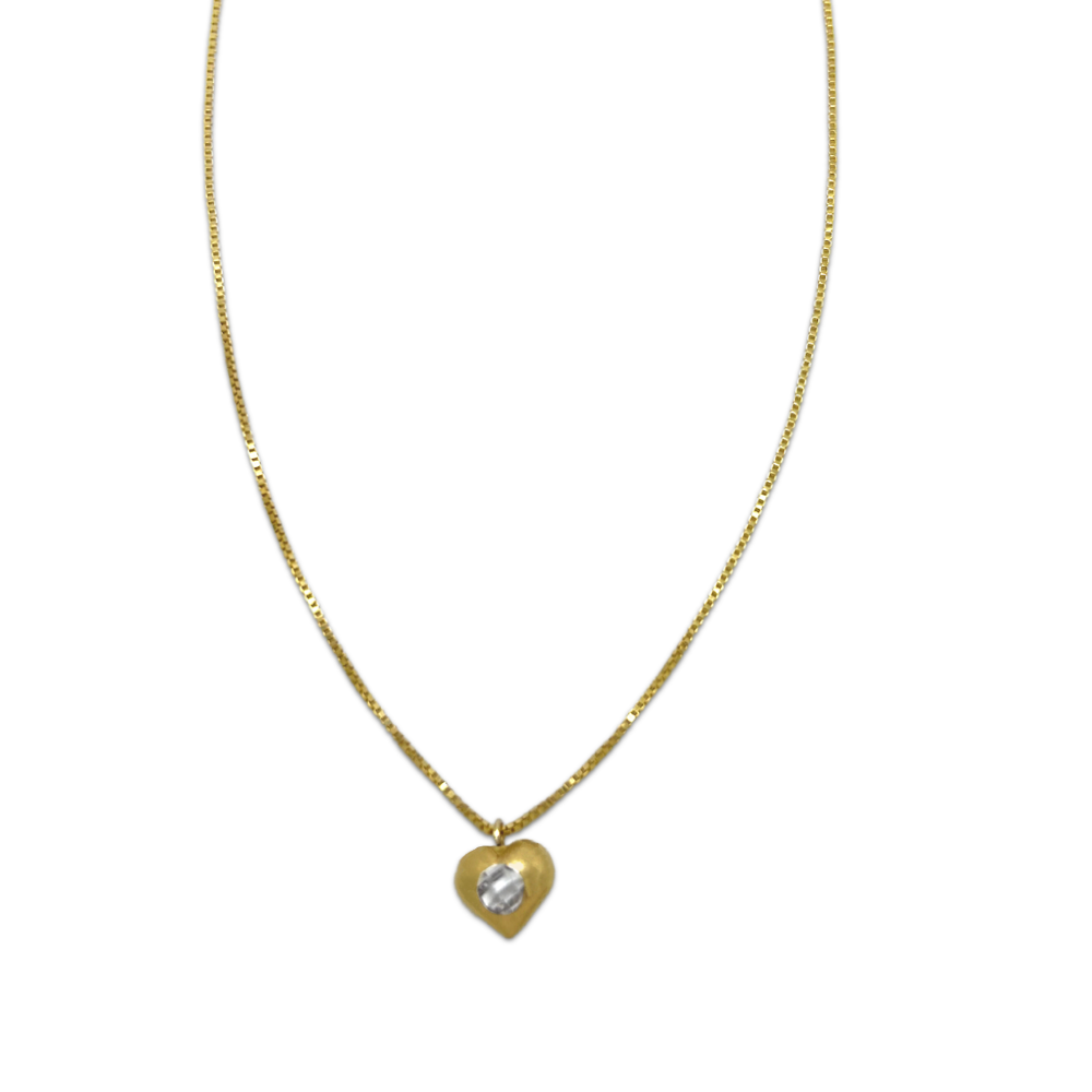 Crystal Love + Box Chain